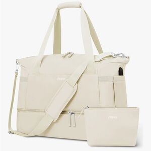 Elegant Cream Travel Bag Set for Women